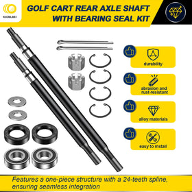 IOOBLBEI golf cart rear axle shaft, passenger side, fits 1994-2013 EZGO TXT/Medalist.