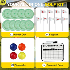 IOOBLBEI mini golf game four balls included for group play