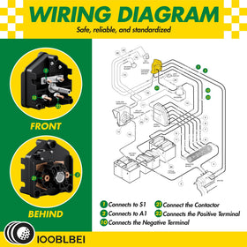 IOOBLBEI stainless steel screw and nut kit for secure installation.