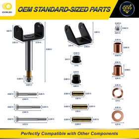 IOOBLBEI Polyurethane bushings cushion vibration for smoother drives.