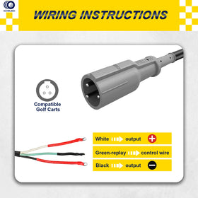IOOBLBEI weatherproof one-piece molded cord protects against rain.