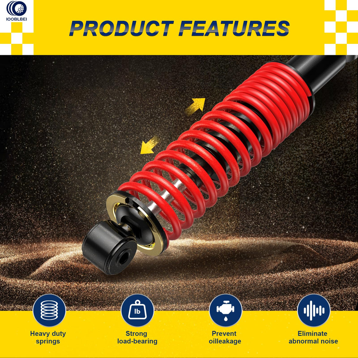 IOOBLBEI Yamaha drive G29 shocks ready for bolt-on install