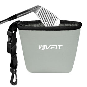 iovfit golf cleaner shows microfiber interior lifting dirt from club grooves