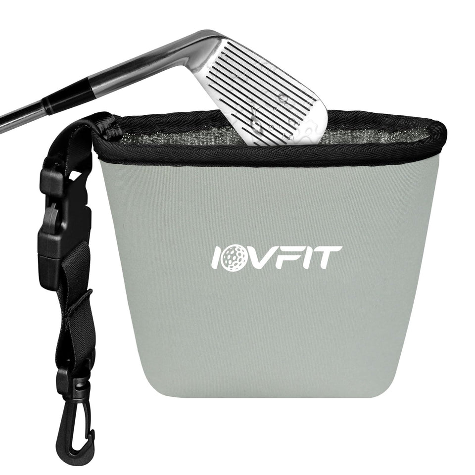 iovfit golf cleaner shows microfiber interior lifting dirt from club grooves