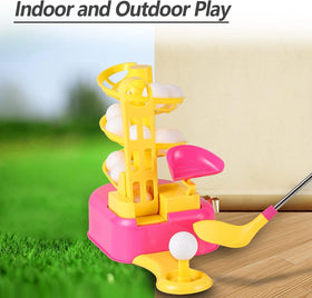 iPlay putter-head in pink for precise aiming practice