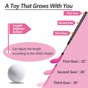 iPlay right-driver-head in pink for versatile early golf play