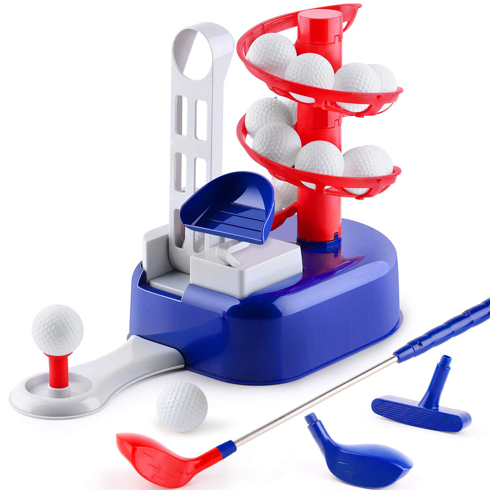 iPlay iLearn ball-to-tee trainer helps develop fine motor skills during play