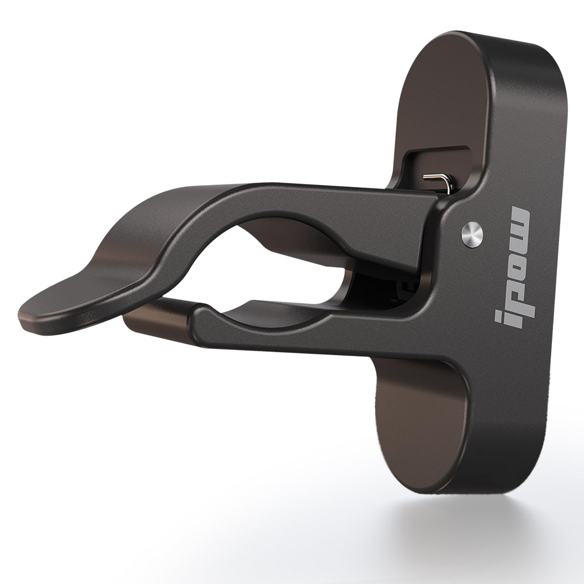 IPOW magnetic golf holder clip mounted on a golf cart for secure, hands-free storage