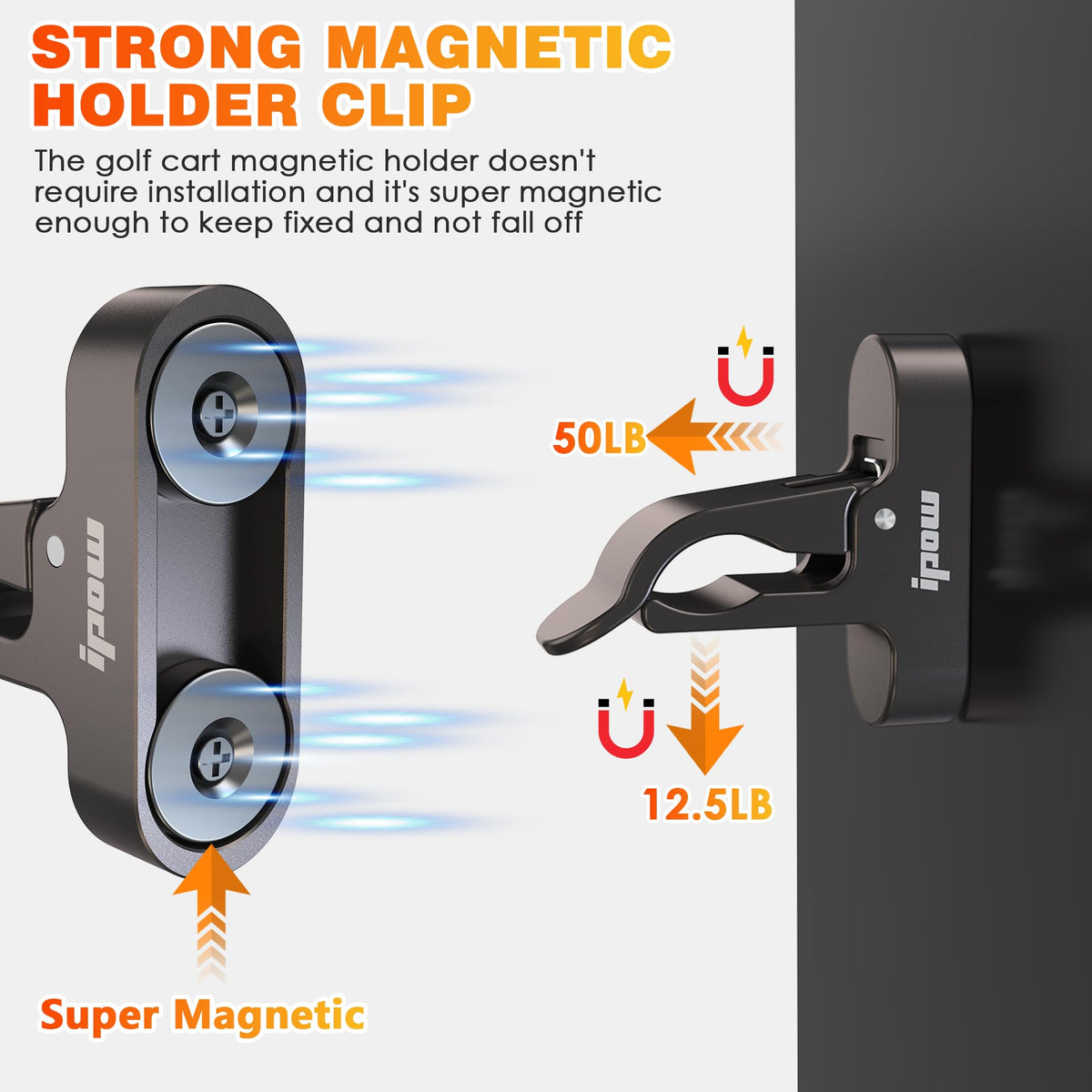 Clip demonstrating fit for cylindrical items up to 70 ring gauge