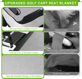 iLSKW EZGO TXT/RXV seat cover with pockets for convenient storage during rides