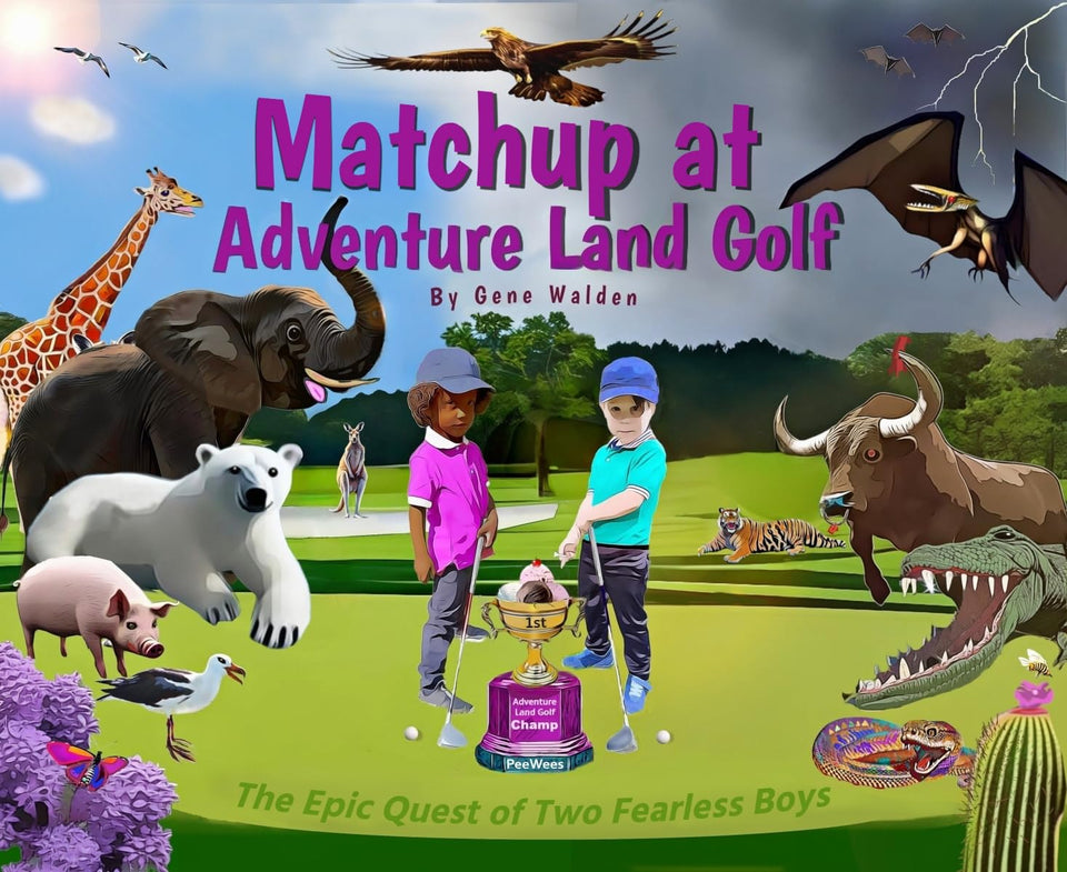 Itasca Books' Matchup at Adventure Land Golf cover—sparks curiosity about travel, sports, and teamwork.