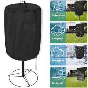 UV-resistant material protects baskets from sun exposure.