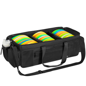 ITHWIU Disc Golf Storage Bag with unfolded dimensions for planning