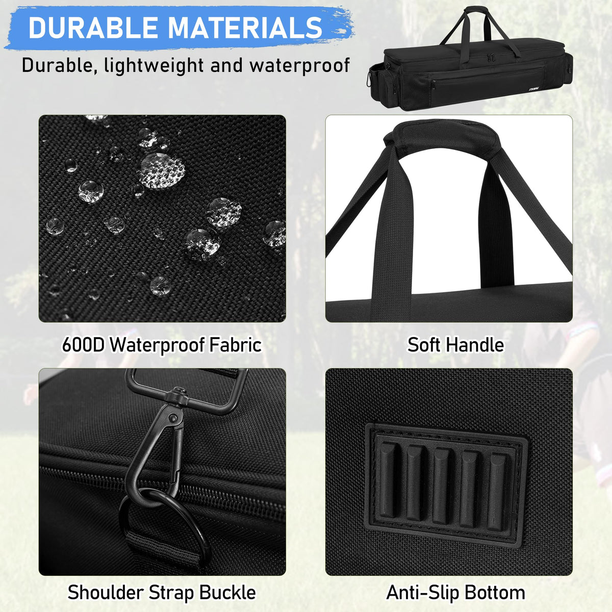 ITHWIU storage bag folds compactly to save space during transit