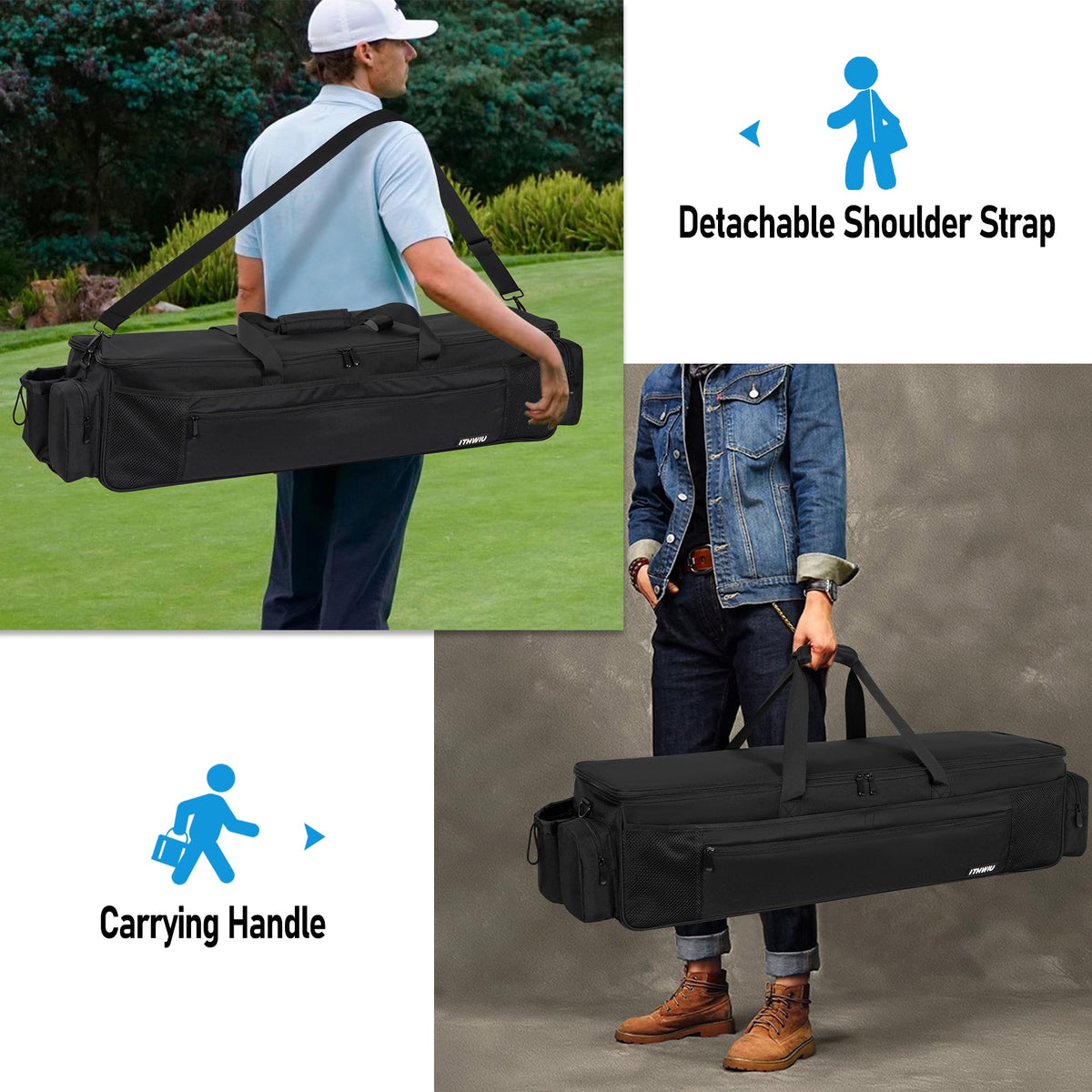ITHWIU lightweight 2.2 lb design eases carrying during rounds