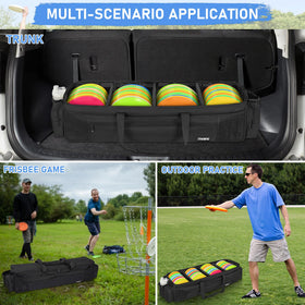 ITHWIU disc golf bag with multiple side pockets for quick access