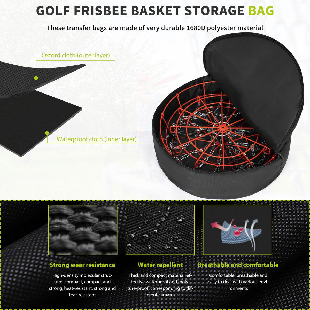 ITHWIU padded bag compact storage mode minimizes space when not in use.