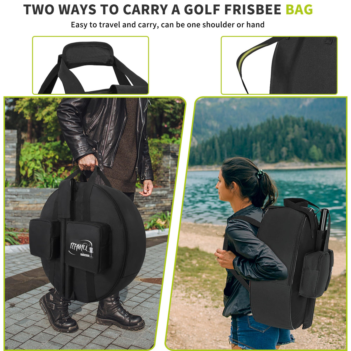 ITHWIU padded bag with durable zipper and water-resistant exterior.