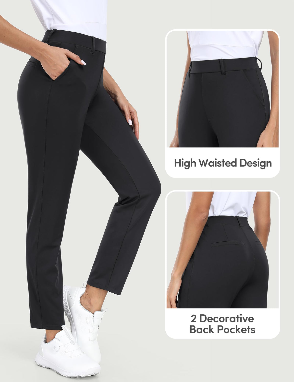 IUGA belt loops offer versatile styling with belts for many outfits.