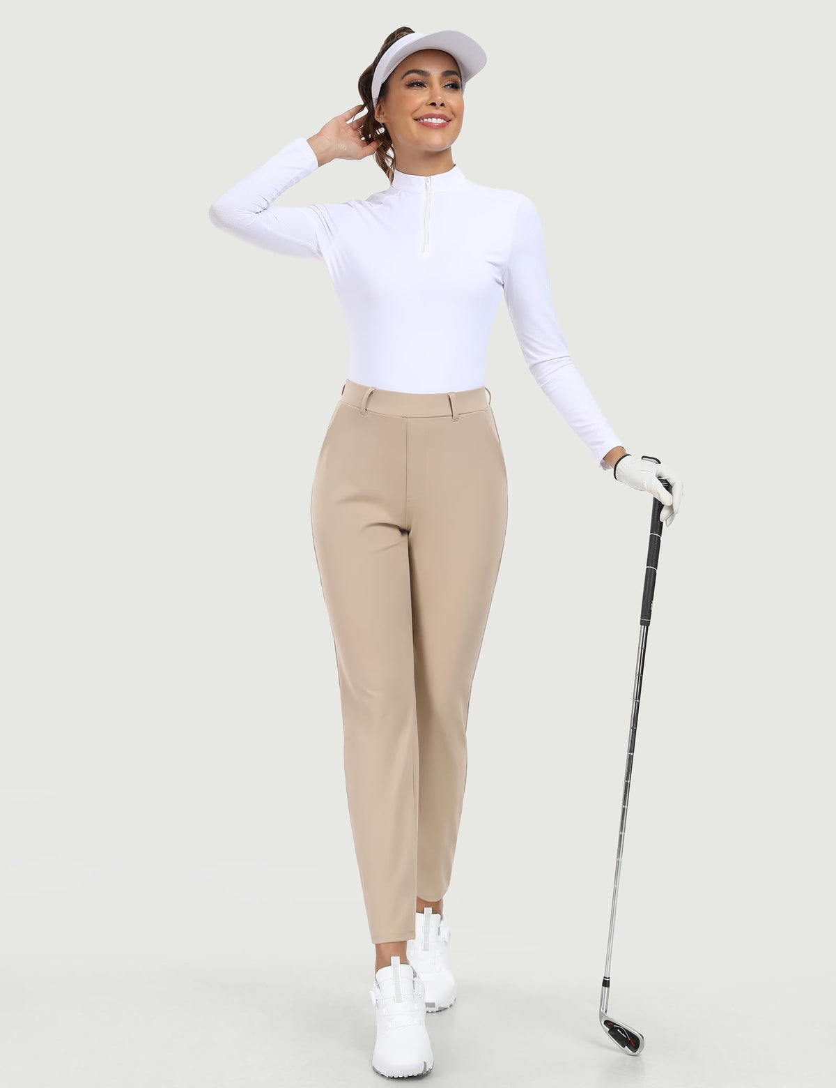 IUGA business casual travel pants with pockets for versatile outfits.