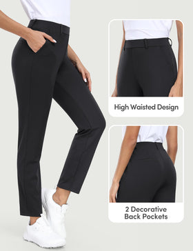 IUGA stretchy pants in 7/8 length ideal for golf, travel, and office wear.
