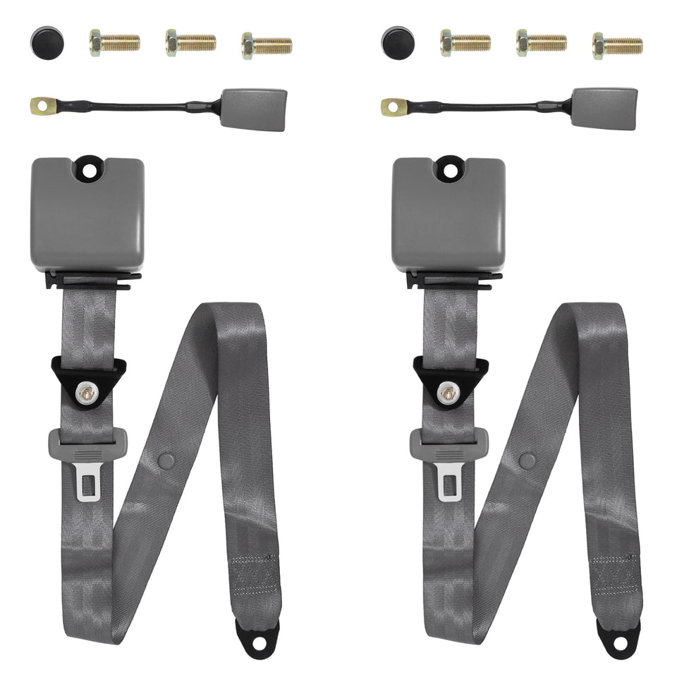 IYUANWH 3-point seatbelt pad front view shows retractable lap protection.