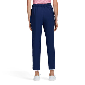 IZOD Candi Piped Capri side profile displaying stretch fabric for full range of motion.