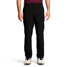 IZOD Golf Swingflex flat-front black pants for versatile work and play.