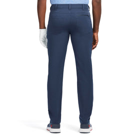 Izod Swingflex dobby pant pocket detail highlights security zip and convenient storage
