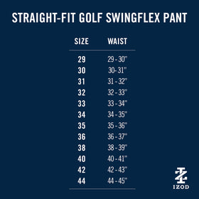 IZOD Swingflex pants lifestyle shot, day-to-night casual styling.