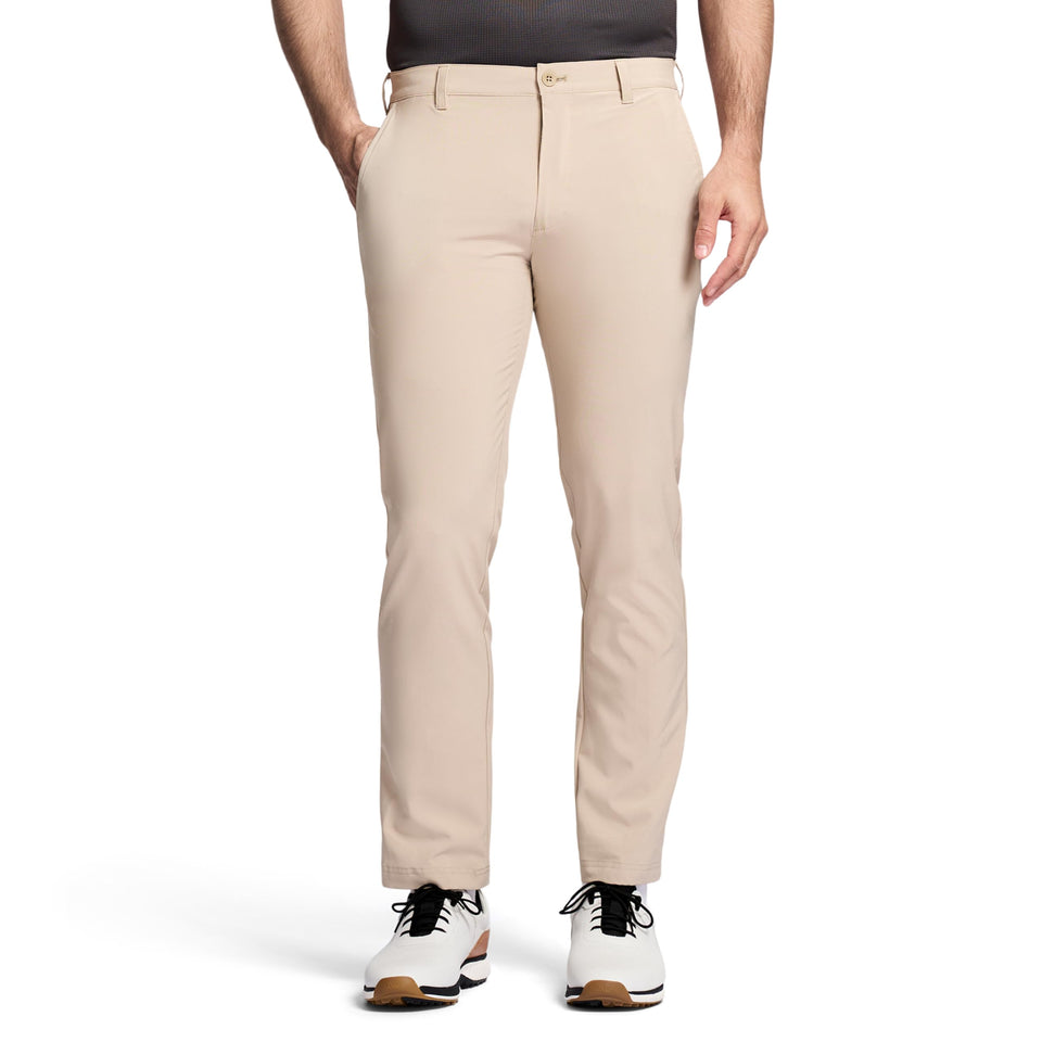 IZOD SwingFlex pants flat-front silhouette for versatile day-to-night wear