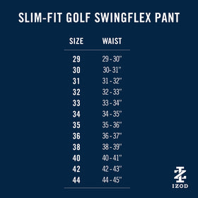 IZOD SwingFlex machine washable for quick, easy care at home