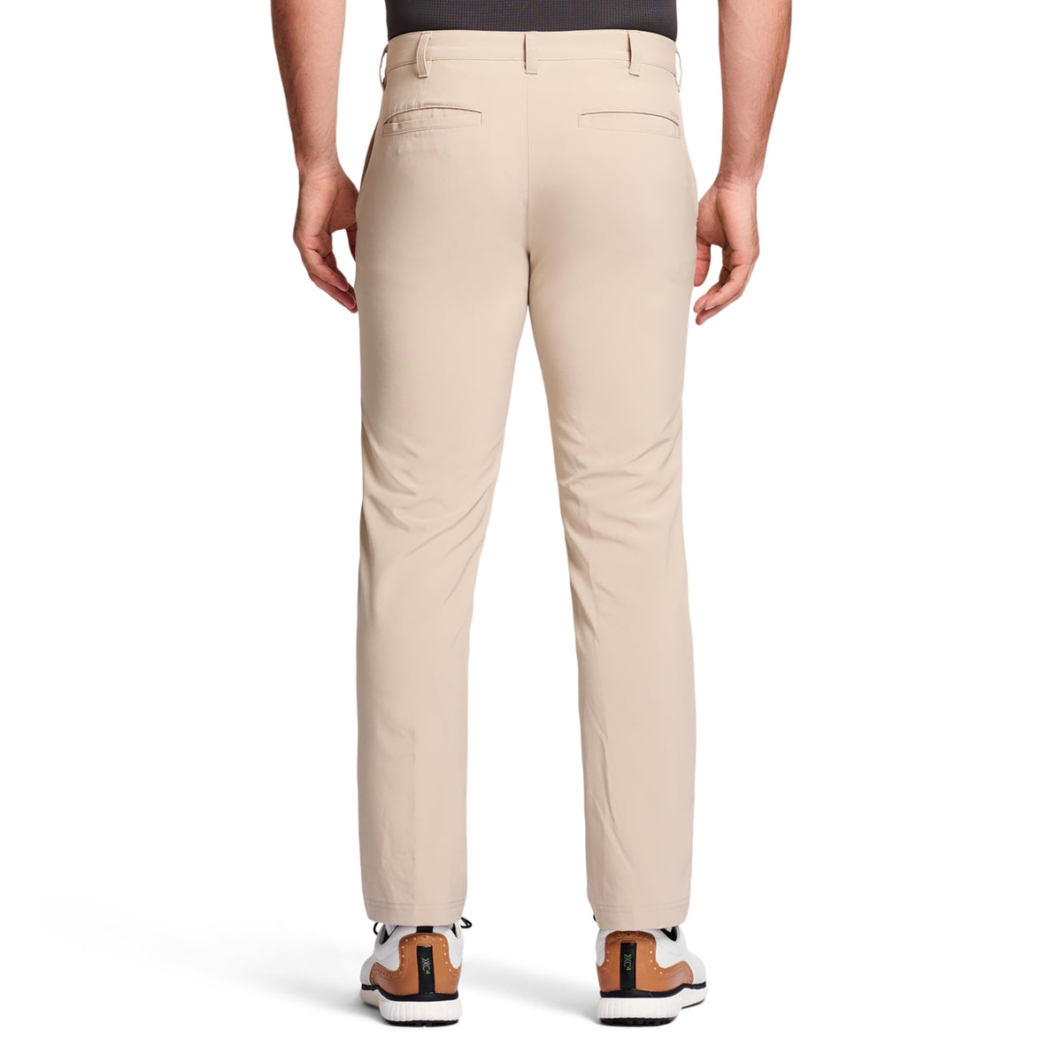 IZOD SwingFlex Slim-Fit pants back view showing modern silhouette