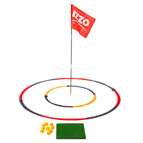 Izzo Backyard Bullseye target 50-inch diameter helps improve iron accuracy during practice