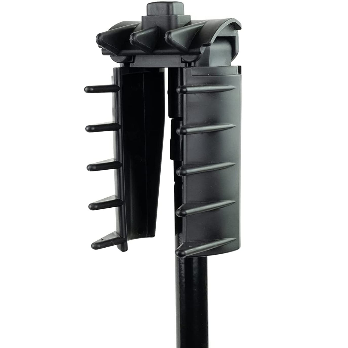 Izzo Foldable Bunker Rake with extended 12-inch teeth ready for bunkers