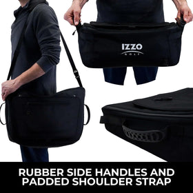 IZZO Front Hood Riding Cart Cooler insulated top flap open for quick snacks