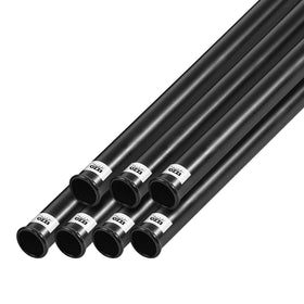IZZO Golf black plastic club tube overview showing bag-friendly protection