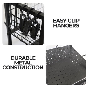 Izzo Golf Garage Storage Organizer adjustable legs ensure a stable setup on uneven floors