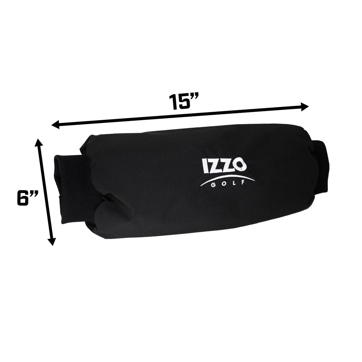 IZZO Hand Warmer Pouch with adjustable waistband secures during rounds.