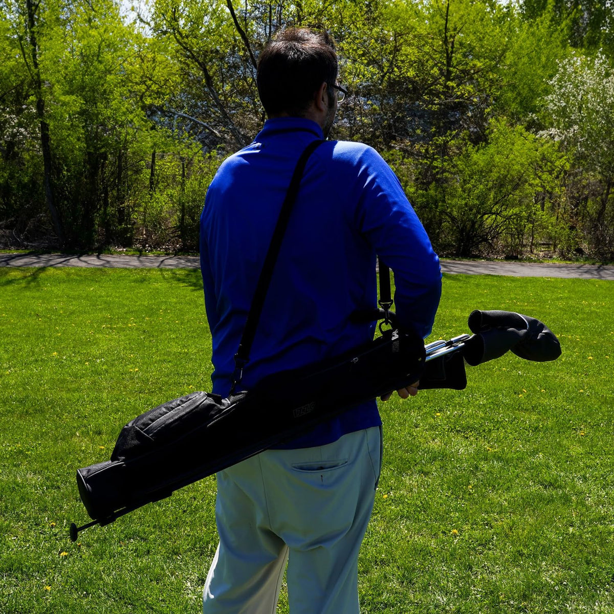 Black and grey Izzo Sunday Bag blends style with practicality