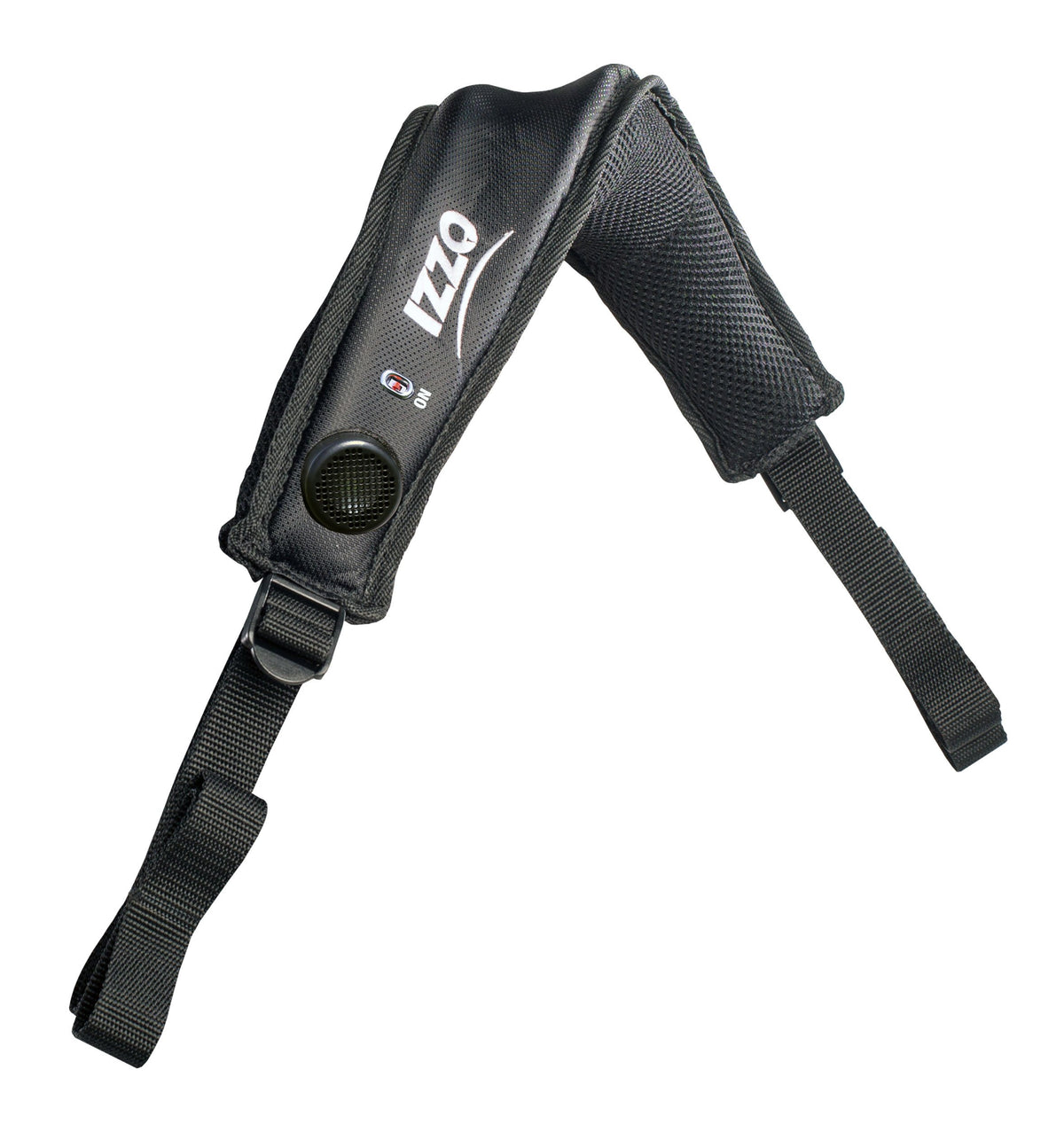 IZZO Sidewinder bag strap front view improves balance and comfort on the course.