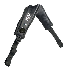 IZZO Sidewinder bag strap front view improves balance and comfort on the course.