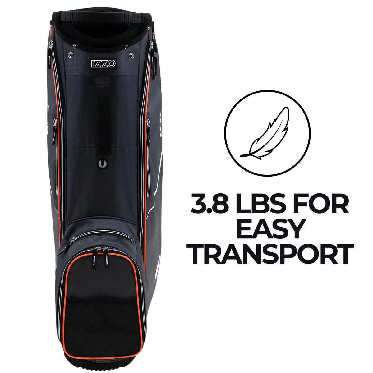 Izzo Ultra-Lite’s 7 pockets, including insulated bottle pocket, for essentials.