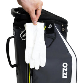 Izzo Ultra-Lite cart bag SmartGRIP handle enables easy loading and unloading