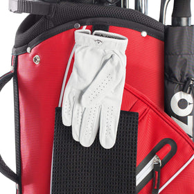Izzo Ultra-Lite cart bag umbrella holder and towel clip for quick access