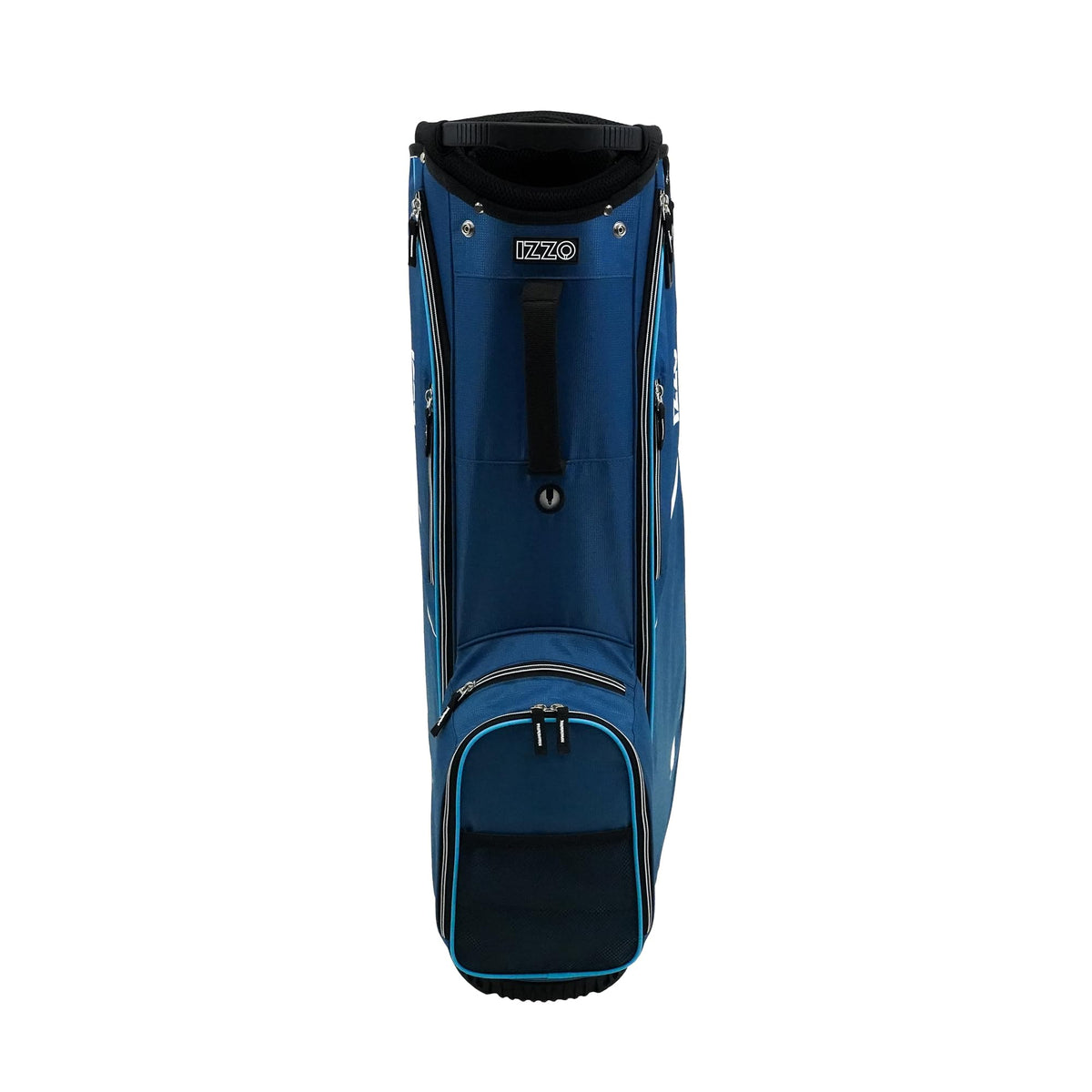 Izzo bag showing waterproof pocket for valuables on the course