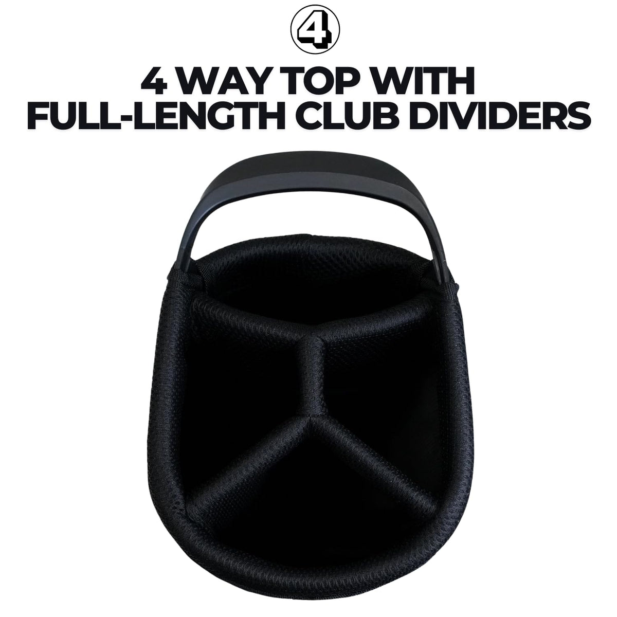 Izzo Ultra-Lite Stand Bag durable 4200 polyester fabric withstands daily wear.