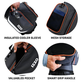 Izzo Ultra-Lite stand bag full-length dividers keep clubs organized