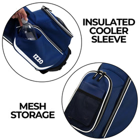 Izzo Ultra-Lite Stand Bag on course demonstrates lightweight mobility.