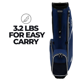 Izzo Ultra-Lite Stand Bag side pocket highlights valuables and apparel storage.